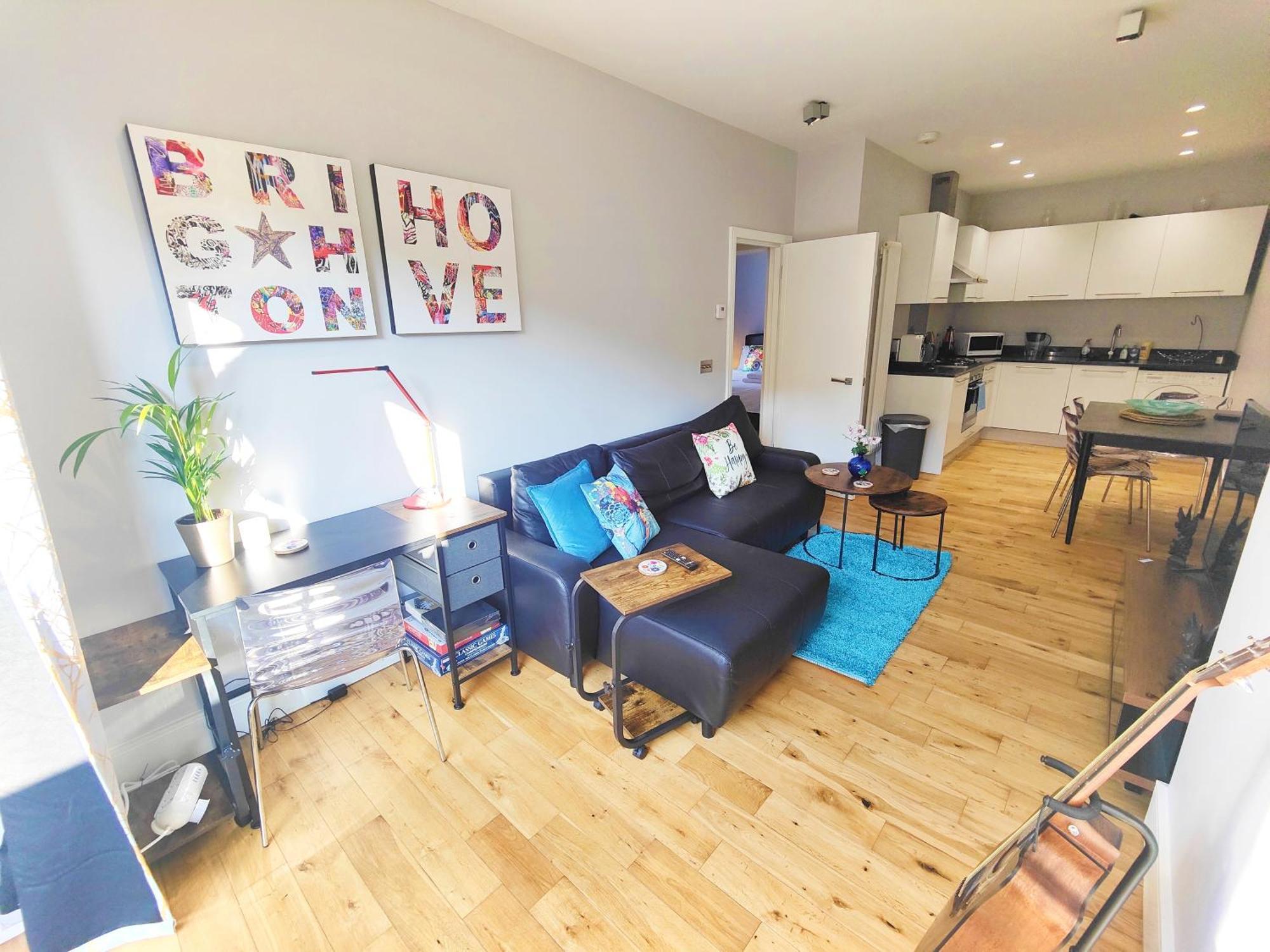 Modern Central Brighton Patio Flat - Free Parking! 외부 사진